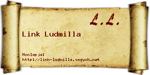 Link Ludmilla névjegykártya